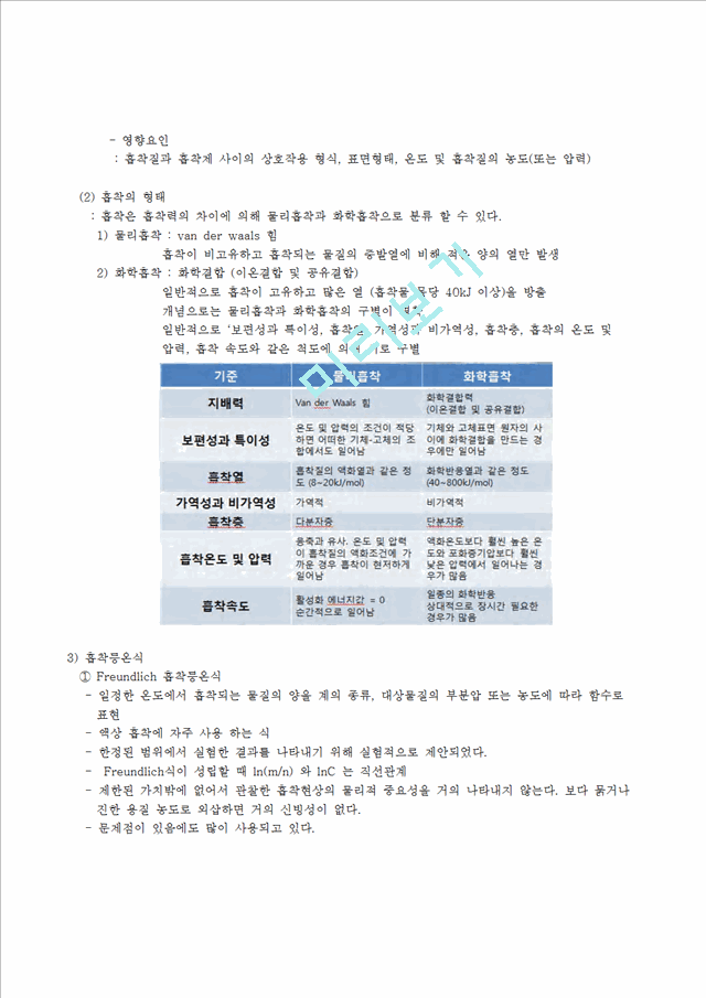 [자연과학] [기본물리학] 평형의 결정-수용액에서 활성탄에 의한 유기산의 흡착.hwp